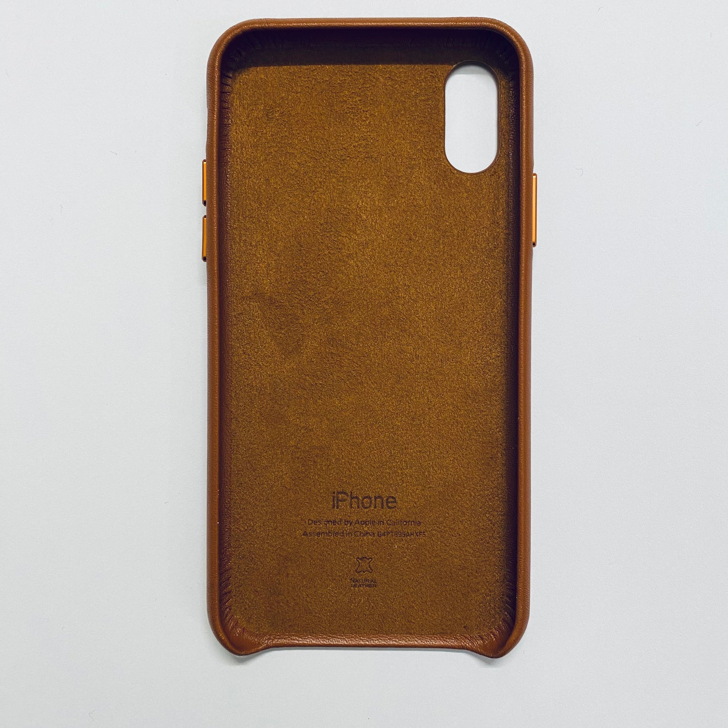 Leather iPhone Case with logo