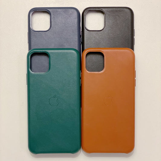 Leather iPhone Case with logo