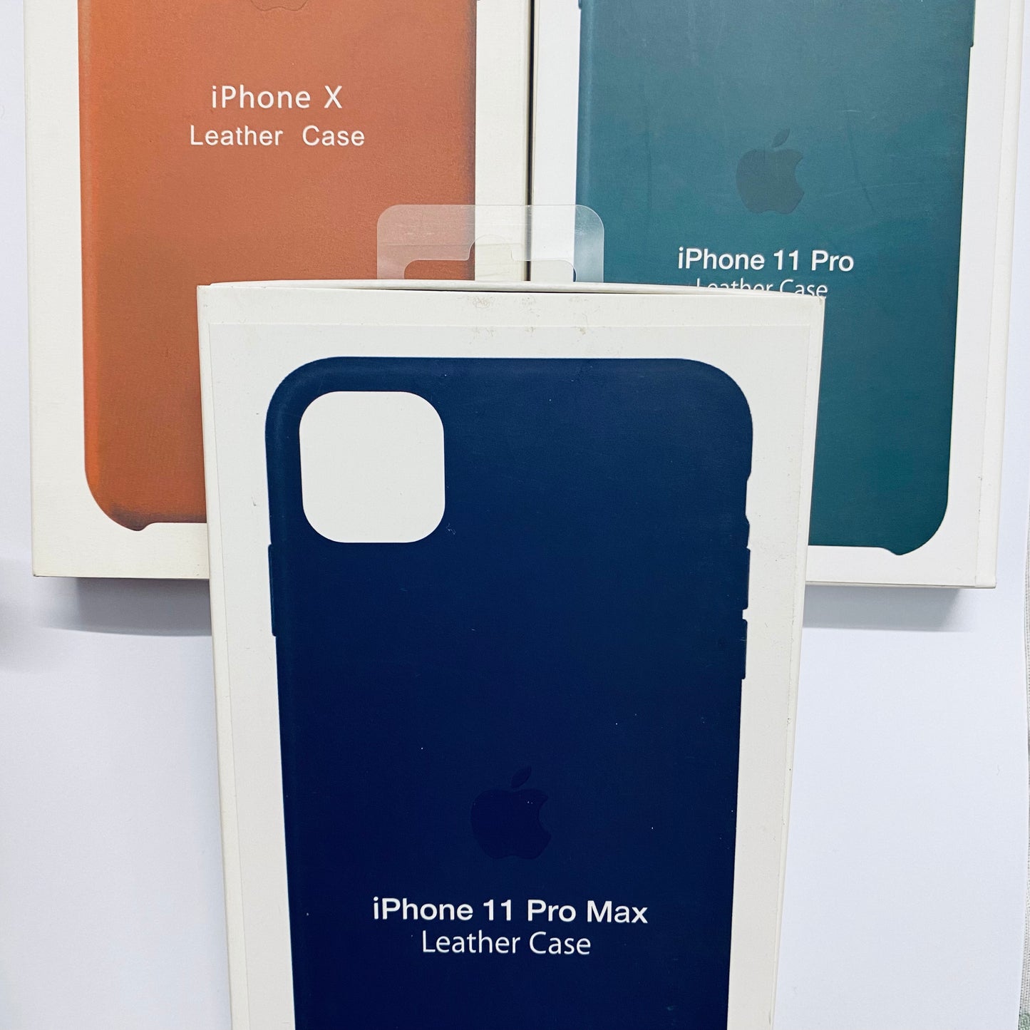 Leather iPhone Case with logo