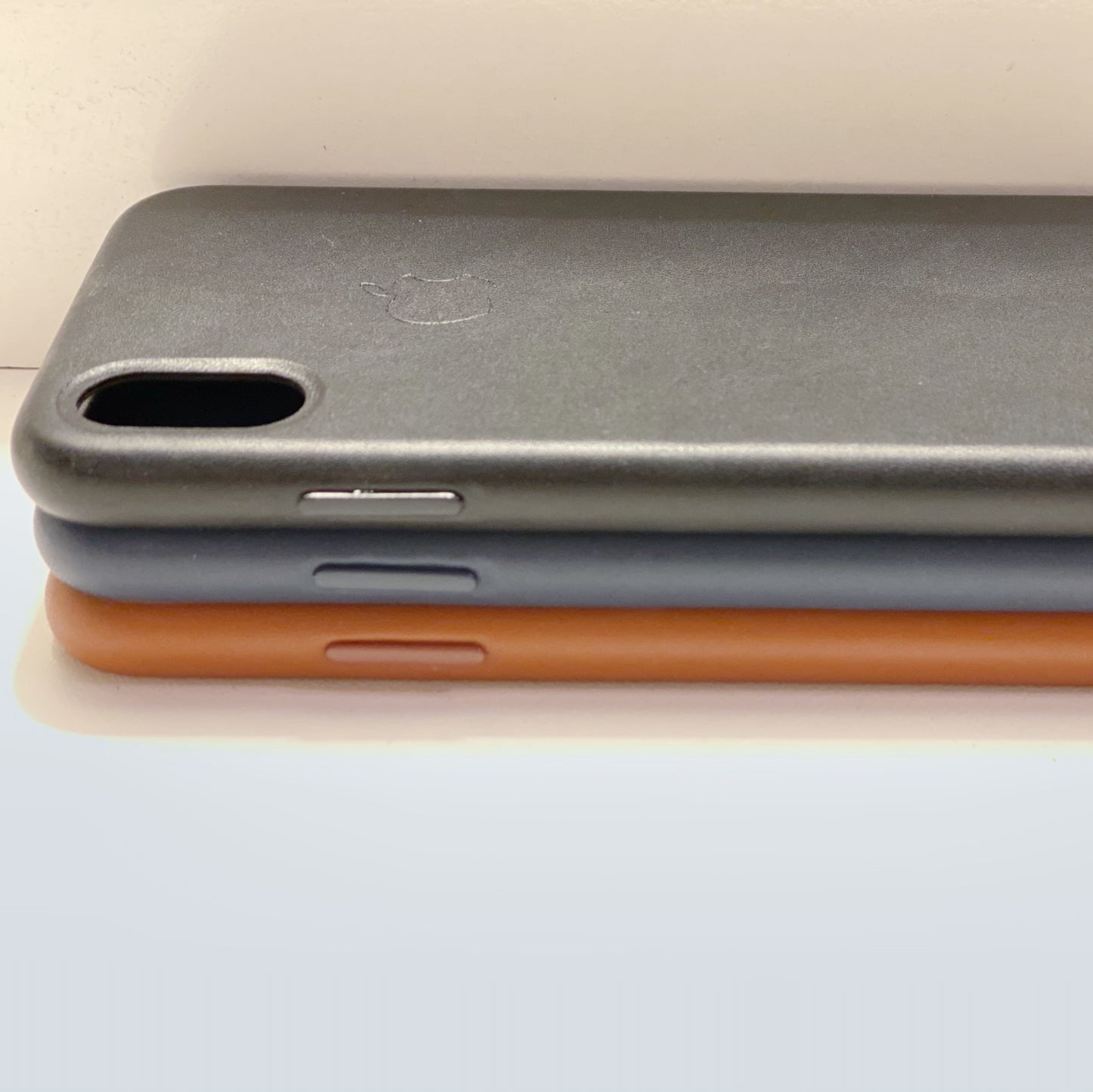 Leather iPhone Case with logo