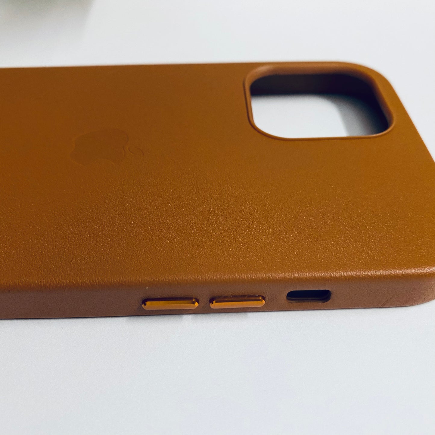 Leather iPhone Case with logo