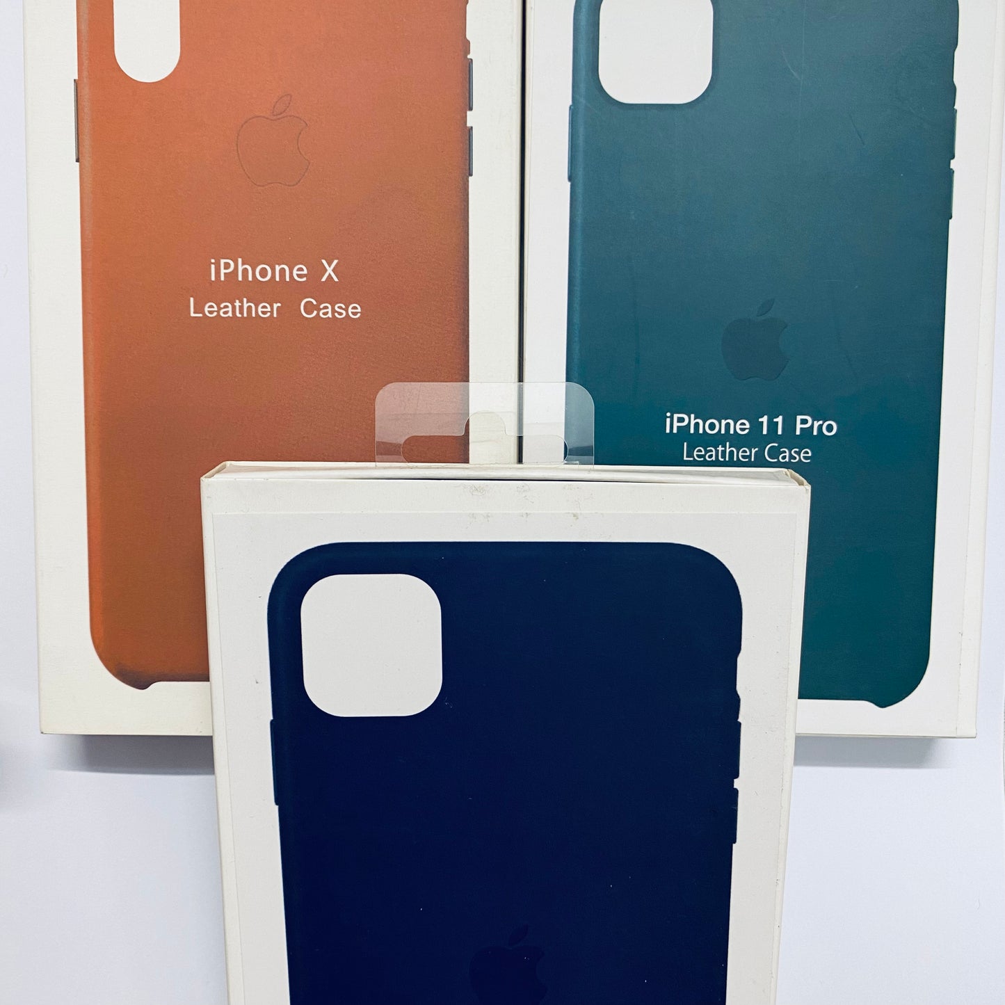 Leather iPhone Case with logo