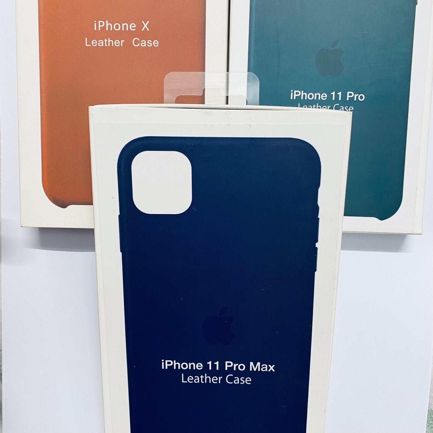 Leather iPhone Case with logo