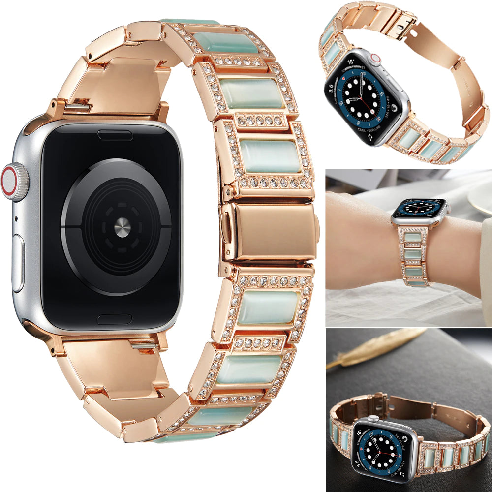 Bling Luxury Fancy Dual Tone Watch Band