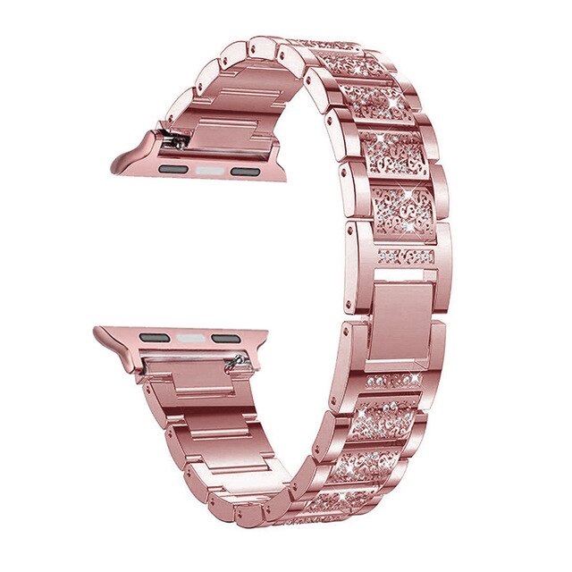 Wide Ladies Fancy Stainless Steel Watch Band